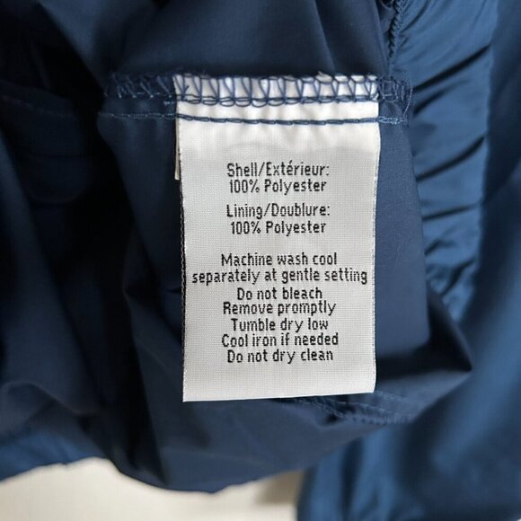 North End Jacket Snap On Tools Logo Vented Pullover Windbreaker Blue - Picture 10 of 10